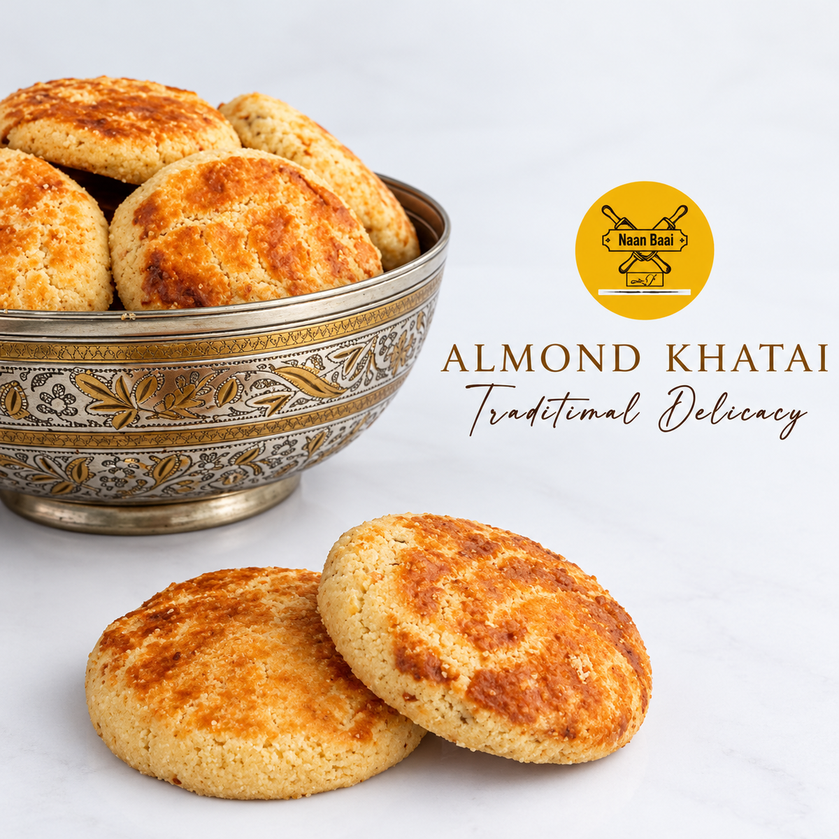 Almond Naan Khatai