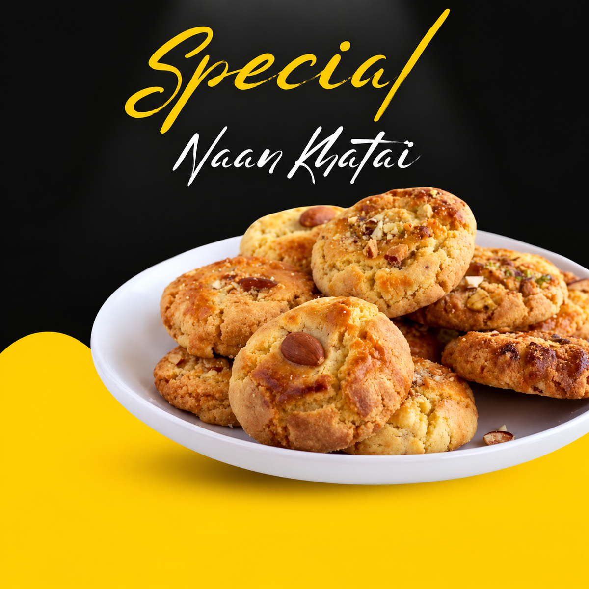 Almond Naan Khatai